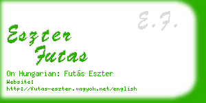 eszter futas business card